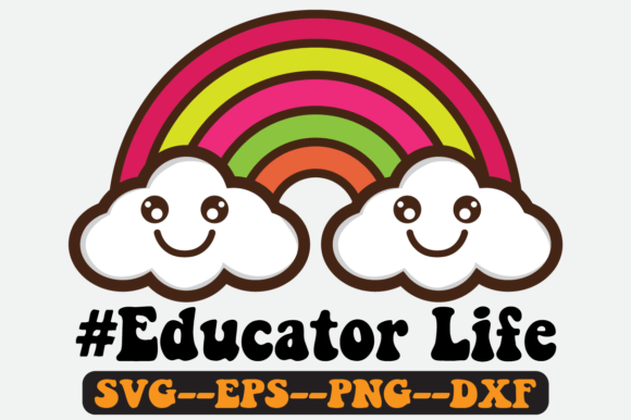 Educator Life Quote Retro SVG Design for Crafts & Graphics