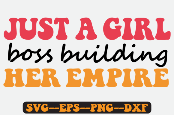 Just a Girl Quote Retro SVG Design for Crafts & Graphics