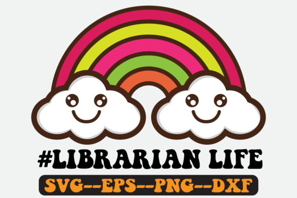 Librarian Life Quote Retro SVG Design for Crafts & Graphics