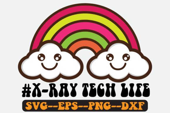 X-ray Tech Life Quote Retro SVG Graphics for Crafts